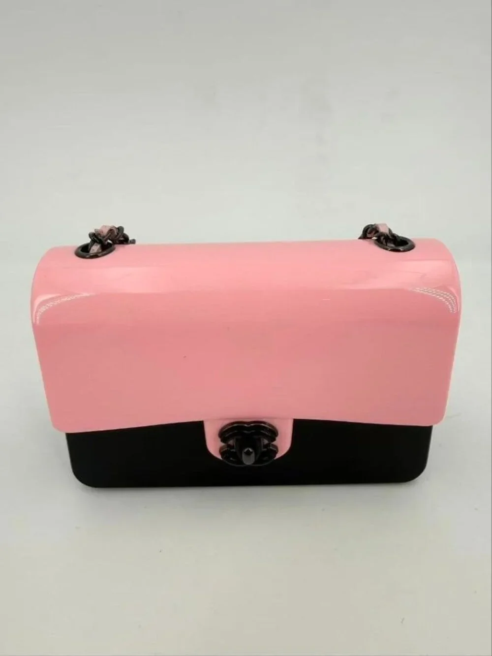 Chanel Bicolor Acrylic Flap Bag Pink